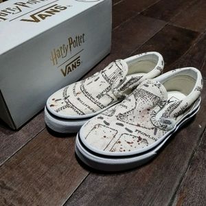 Harry Potter Marauders Map Slip On Vans Limited Ed